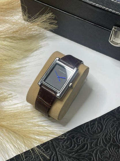 Cartier Tank Watch-Leather Strap