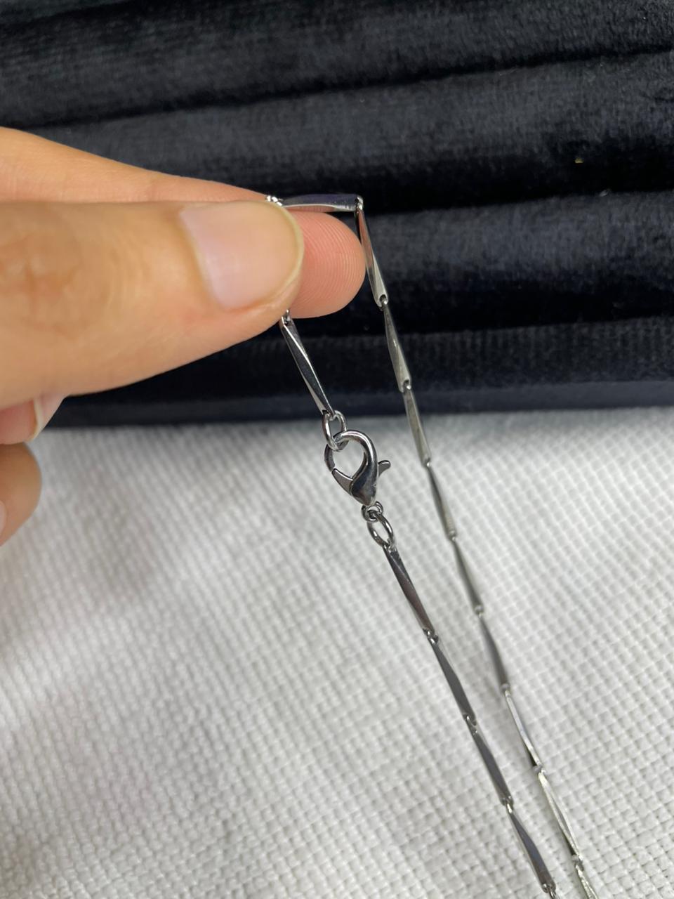 Stainless Steel Silver Bar Link chain