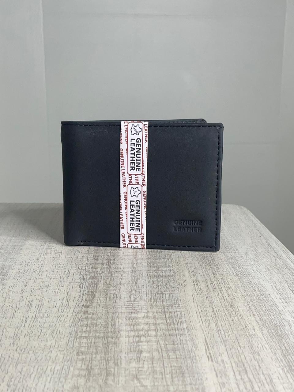 Genuine Leather Grey Wallet for Men