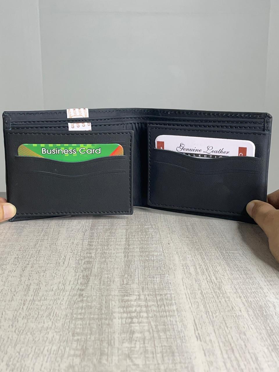 Genuine Leather Grey Wallet for Men