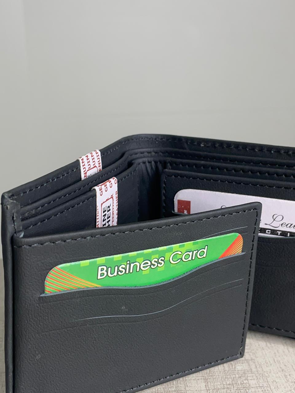Genuine Leather Grey Wallet for Men