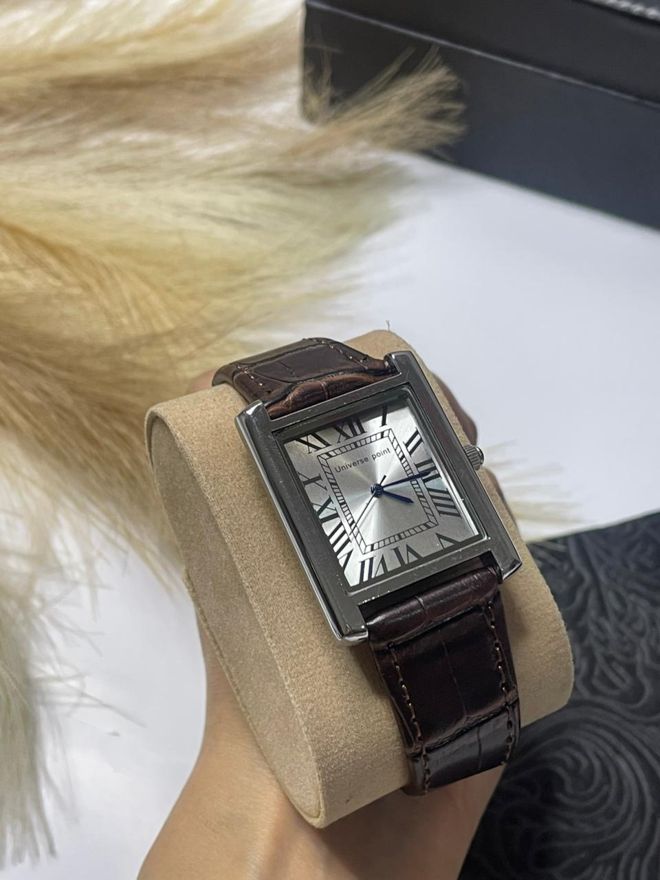 Cartier Tank Watch-Leather Strap