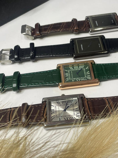 Cartier Tank Watch-Leather Strap