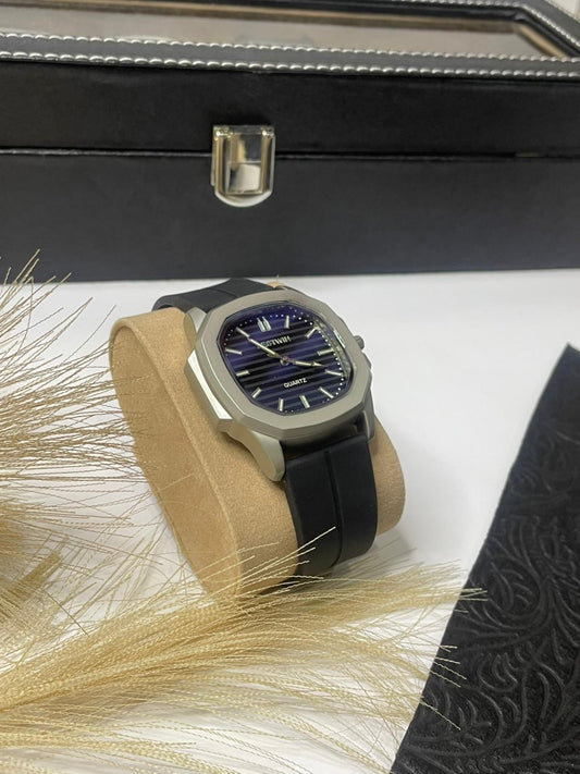 Bestwin Quartz Silicon Strap watch with magnetic lock