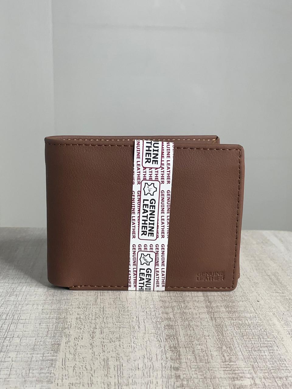 Genuine Leather Grey Wallet for Men