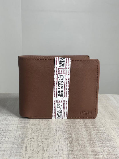 Genuine Leather Grey Wallet for Men
